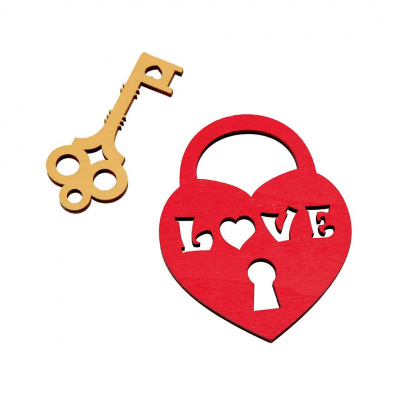 قلب و کلید چوبی 1